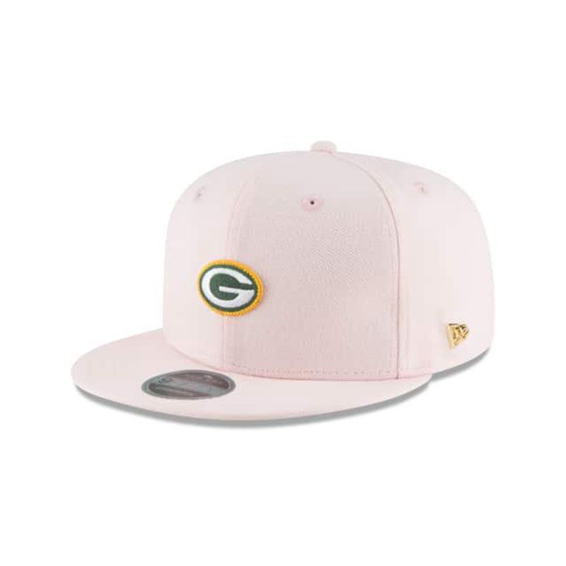 NFL Green Bay Packers Micro Stitch 9Fifty Snapback (ULD3192) - Pink New Era Caps